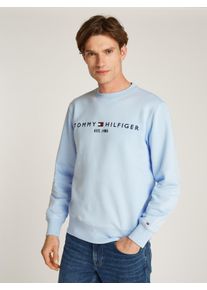 Tommy Hilfiger Herren Sweatshirt "TOMMY LOGO SWEATSHIRT", blau, casual, Gr. XL, Sweatware, Obermaterial: 70% Baumwolle, 30% Polyester, Sweatshirts,