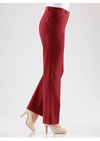 COSMA Damen Funktionshose, rot, Gr. 36, unifarben, 97% Baumwolle, 3% Elasthan, Hosen