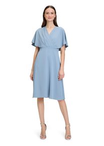 Vera Mont Damen Cocktailkleid "Vera Mont Cocktailkleid mit ausgestelltem Rock", blau, elegant, Gr. 40, Obermaterial: 100% Polyester., Kleider,