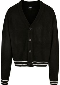 Urban Classics Herren Strickjacke "Urban Classics Herren Sporty Boxy Cardigan", schwarz, Gr. XXXL, unifarben, 95% Polyacryl, 5% Polyamid, Strickjacken