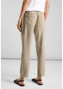 Street One Damen Loose-fit-Jeans, beige, casual, Gr. 32, unifarben, Jeans, 100% Lyocell, Jeans, High Waist