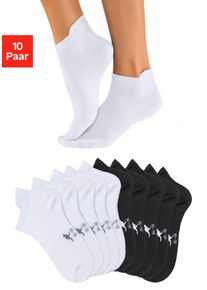 Kangaroos Damen Sneakersocken, Gr. 35, weiß, Polyamid, Baumwolle, Elasthan, unifarben, Socken, mit erhöhtem Bündchen