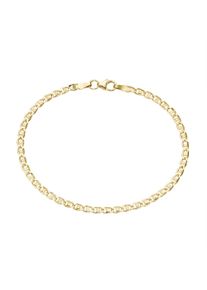Luigi Merano Herren Panzerarmband "Panzerkette mit Plättchen, Gold 585", 21cm, Gelbgold 585, gold, Gelbgold 585, Armbänder