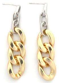 Firetti Damen Paar Ohrhänger "Ohrschmuck Kettenglieder groß", Metall, gold, Metall, Ohrringe