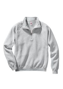 Herren Sweatshirt, grau, Gr. 4, Fruit of the Loom, meliert, unifarben, 80% Baumwolle, 20% Polyester, Sweatshirts