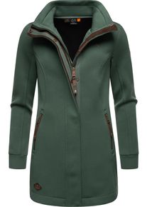 Ragwear Damen Sweatjacke "Letrice Bonded", grün, elegant, Gr. 5XL, Sweatware, Obermaterial:100% Polyester, Sweatjacken, Elegante Zip-Jacke mit hohem