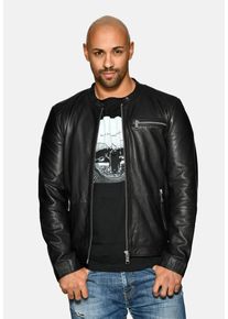 Maze Herren Lederjacke "42020524", schwarz, Gr. XL, Obermaterial: 100% Leder, Lamm / Innenfutter: 100% Baumwolle / Ärmelfutter: 100% Polyester, Jacken