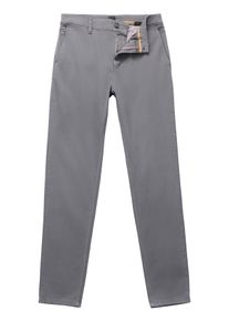 BOSS Orange Herren Chinohose "Chino_tapered", grau, casual, Gr. 32, unifarben, Web, Obermaterial: 97% Baumwolle, 3% Elasthan, Hosen, mit BOSS Logo