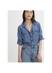 Levi's Jeansbluse LEVI'S "DOREEN UTILITY SHIRT DA" Gr. XS (34), blau (in patches 2) Damen Blusen