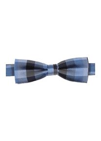 Venti Herren Fliege "Venti Fliege kariert", blau, 100% Seide, Fliegen