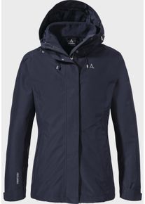 Schöffel SCHÖFFEL Damen Doppeljacke "Hiking 3in1 Jacket Style Okere WMS", blau, sportlich, Gr. 44, Aussenjacke Oberstoff : 100% Polyester (Membran: