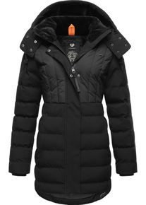 Ragwear Damen Winterjacke "Ashanta Block", schwarz, modisch, Gr. XL, Außenmaterial: 100% Polyester, Innenfutter: 100% Polyester, Wattierung: 100%