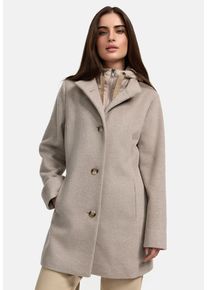 Manisa Damen Wolljacke, beige, casual, Gr. 44, unifarben, Obermaterial: 50% Wolle, 50% Polyester. Futter: 100% Polyester. Wattierung: 100% Polyester,