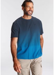 MAN'S WORLD MAN'S WORLD Herren T-Shirt, blau, casual, Gr. XL, Batikmuster, Piquu00e9, Obermaterial: 100% Baumwolle, Shirts, Kurzarm, Regular Fit, unifarben,