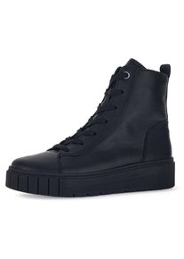 Gabor Damen Schnürboots "Davos", Gr. 35, schwarz, Glattleder, unifarben, sportlich, Schuhe, in Komfortweite H (sehr weit)