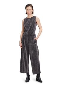 BETTY & CO BETTY & CO Damen Overall "Betty & Co Jumpsuit ohne Arm", schwarz, feminin, Gr. 46, Obermaterial: 73% Polyester, 21% Polyester metallisiert, 6%