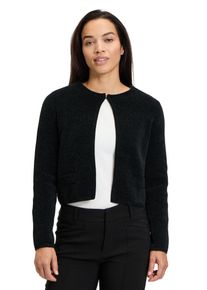 Cartoon Damen Strickjacke "Cartoon Strick-Cardigan mit Rundhalsausschnitt", schwarz, modisch, Gr. 42, Obermaterial: 100% Polyester., Strickjacken,