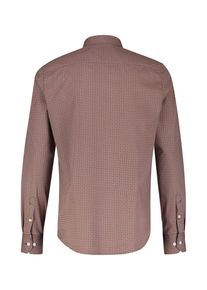 Lerros Herren Langarmhemd "Lerros Poplinhemd mit Stretchanteil, minimal gemustert", orange, Gr. XL, 97% Baumwolle, 3% Elasthan, Hemden