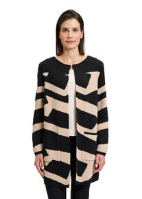 Betty Barclay Damen Strickjacke "Betty Barclay Strickmantel mit Jacquard", beige, casual, Gr. 36, Strick, Obermaterial: 43% Polyester, 34% Baumwolle,