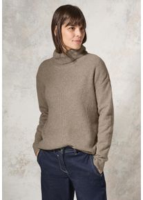 Cecil Damen Rollkragenpullover, grau, casual, Gr. M, unifarben, Web, 37% Baumwolle, 34% Polyacryl, 26% Polyester, 3% Elasthan, Pullover, aus softem
