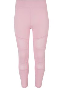 Urban Classics Mädchen Leggings "Urban Classics Damen Girls Tech Mesh Leggings", pink, Gr. 146, unifarben, 80% Polyamid, 20% Elasthan, Hosen