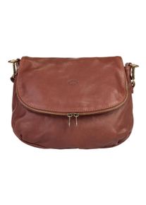 Pike PIKÉ Damen Umhängetasche, braun, Leder, gepflegt, Taschen, echt Leder, Made in Italy