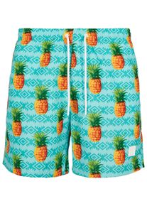 Urban Classics Herren Badeshorts "Urban Classics Herren Pattern Swim Shorts", bunt, Gr. S, 100% Polyester, Badehosen