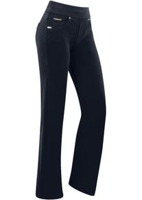 Freddy Damen Leggings "NOW WIDE LEG YOGA", blau, casual, Gr. L, Web, Obermaterial: 81% Baumwolle, 19% Elasthan, Hosen, mit Lifting & Shaping Effekt