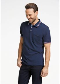 Bison Herren Poloshirt "Bison Poloshirt", blau, Gr. XXL, Oberstoff: 50% Baumwolle, 50% Polyester, Shirts