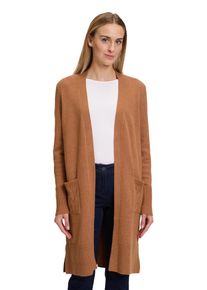 Betty Barclay Damen Strickjacke "Betty Barclay Longstrickjacke mit aufgesetzten Taschen", braun, casual, Gr. 36, Strick, Obermaterial: 50% Viskose,