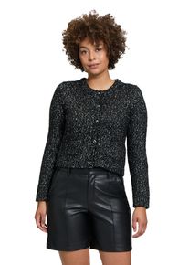 Cartoon Damen Strickjacke "Cartoon Cardigan mit Rundhalsausschnitt", schwarz, modisch, Gr. 44, Obermaterial: 41% Polyacryl, 36% Baumwolle, 11%