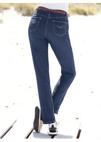 Casual Looks Damen 5-Pocket-Jeans, blau, Gr. 205, unifarben, 78% Baumwolle, 20% Polyester, 2% Elasthan, Jeans