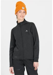 WHISTLER Damen Fleecejacke "Juice", schwarz, casual, Gr. 36, unifarben, 92% Polyester, 8% Elasthan, Jacken, aus leichtem Waffle-Material