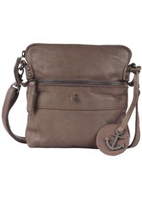 Harbour 2nd Damen Handtasche "Taliza2", braun, Leder, Taschen, Handtasche Damen Umhängetasche Schultertasche mit Logoanhänger