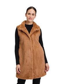 Betty Barclay Damen Strickweste "Betty Barclay Longweste mit Stehkragen", braun, casual, Gr. 42, Obermaterial: 100% Polyester. Futter: 55% Viskose,
