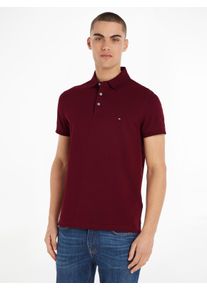 Tommy Hilfiger Herren Poloshirt "1985 SLIM POLO", rot, Basic, Gr. XXL, Piquu00e9, Obermaterial: 96% Baumwolle, 4% Elasthan, Shirts, aus leicht