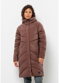 Jack Wolfskin Damen Daunenmantel "MARIENPLATZ COAT W", braun, Gr. XS, OBERSTOFF: 87% POLYAMID, 13% ELASTHAN; FUTTER: 100% POLYESTER; FÜLLUNG: 90%