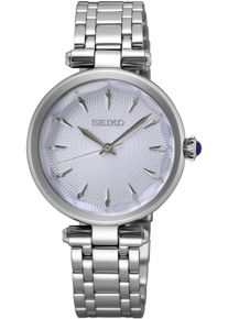 Seiko Damen Quarzuhr, silber, Armbanduhren, Armbanduhr, Damenuhr, Edelstahlarmband, Hardlexglas