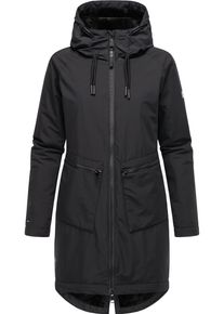 Ragwear Damen Kurzmantel "Holstic", schwarz, modisch, Gr. 6XL, Obermaterial: 100% Polyester, Innenfutter: 100% Polyester, Wattierung: 100% Polyester,