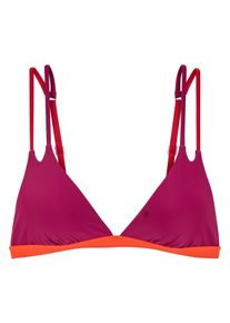 s.Oliver Damen Triangel-Bikini-Top "Yella", bunt, Gr. 34, kontrastfarbene Details, unifarben, Obermaterial: 80% Polyamid, 20% Elasthan. Futter: 92%