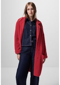 Damen Longstrickjacke, rot, casual, Gr. 46, STREET ONE STUDIO, unifarben, Stoff, 74% Polyamid, 26% Baumwolle, Strickjacken, mit Federgarn