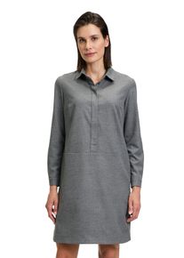 Betty Barclay Damen Hemdblusenkleid "Betty Barclay Hemdblusenkleid mit Knopfleiste", grau, modisch, Gr. 38, Obermaterial: 64% Polyester, 34% Viskose,