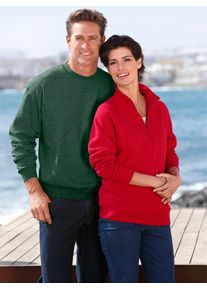 Herren Sweatshirt, grün, Gr. 4, Fruit of the Loom, unifarben, 80% Baumwolle, 20% Polyester, Sweatshirts