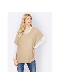 Pullunder Heine "Pullunder" Gr. 36, beige (elfenbein) Damen Pullover