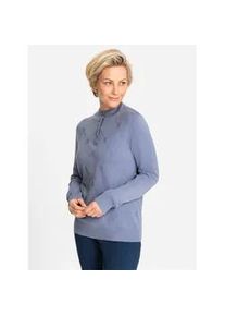 Classic Dog Stehkragenpullover CLASSIC "Pullover" Gr. 50, blau (taubenblau) Damen Pullover