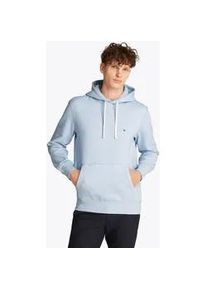 Hoodie Tommy Hilfiger "ESS SEASONAL FLEECE HOODY" Gr. XXL, blau (breezy blau) Herren Sweatshirts mit Logostickerei