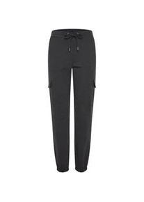 Cargohose oxmo "Cargohose OXHenni" Gr. S, N-Gr, grau (dunkelgrau melange) Damen Hosen