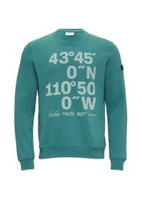 Sweatshirt s.Oliver Gr. XXL, blau (petrol) Herren Sweatshirts mit Frontprint