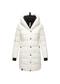Navahoo Damen Winter Steppmantel Stepp Jacke Mantel Parka mit Kapuze Knutschilein