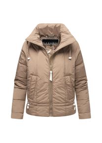 Navahoo Damen Winter Jacke Recyceltes Kurz Winterjacke gefütterter Steh Kragen Luftzauber